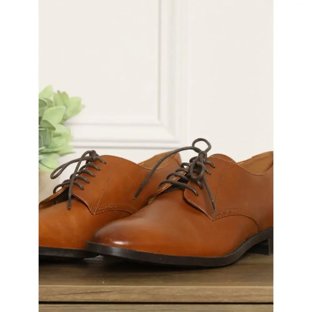 Cole Haan Men’s Oxford Dress Shoes Brown Leather Size 8 M Classic Business